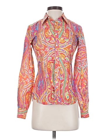 Ralph Lauren Long Sleeve Silk Top (view 1)