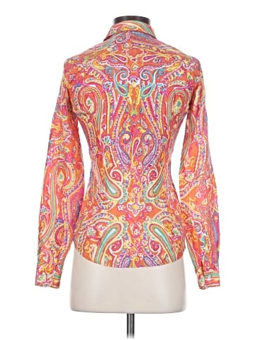 Ralph Lauren Long Sleeve Silk Top (view 2)