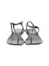 Prada 100% Leather Gray Black Sandals Size EU 37 1/2 - photo 2