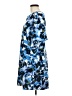 H By Halston Print Blue Casual Dress Size M - photo 5