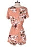 Everly Floral Orange Romper Size S - photo 2