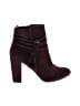 NY&C Burgundy Ankle Boots Size 9 - photo 1