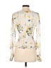 Adelyn Rae 100% Polyester Yellow Ivory Long Sleeve Blouse Size XS - photo 2