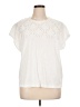 Boden 100% Cotton White Short Sleeve Top Size 16 - 18 - photo 1