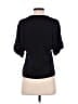 Theory Black Short Sleeve Blouse Size S - photo 2