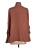 Zara 100% Polyester Brown 3/4 Sleeve Blouse Size S - photo 2