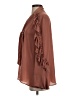 Zara 100% Polyester Brown 3/4 Sleeve Blouse Size S - photo 5