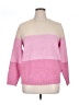Cupcakes & Cashmere Color Block Pink Pullover Sweater Size 1X - photo 1