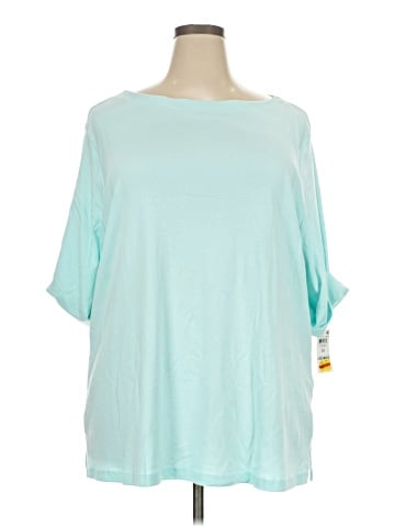Karen Scott 3/4 Sleeve Top (view 1)