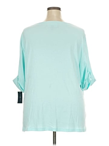 Karen Scott 3/4 Sleeve Top (view 2)
