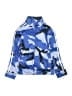 Adidas 100% Polyester Print Blue Track Jacket Size 10 - 12 - photo 1