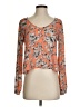 Astr 100% Polyester Orange Long Sleeve Blouse Size S (estimated) - photo 1