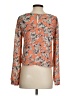 Astr 100% Polyester Orange Long Sleeve Blouse Size S (estimated) - photo 2
