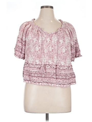 Lucky Brand Short Sleeve Blouse (view 1)