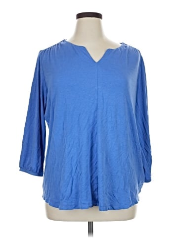 Lands' End 3/4 Sleeve T-Shirt (view 1)