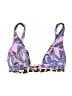Unbranded Print Purple Swimsuit Top Size S (estimated) - photo 1