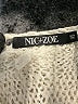 Nic + Zoe 100% Polyester Silver 3/4 Sleeve Top Size XS - photo 7