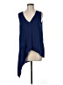 BCBGMAXAZRIA 100% Polyester Blue Sleeveless Blouse Size M - photo 1