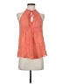 A.L.C. 100% Silk Orange Sleeveless Silk Top Size 0 - photo 1