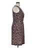 Donna Morgan Print Brown Casual Dress Size 14 - photo 4