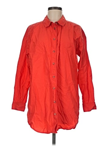 Pilcro 3/4 Sleeve Button-Down Shirt (view 1)