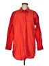 Pilcro Solid Red 3/4 Sleeve Button-Down Shirt Size M - photo 1
