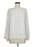 Vince Camuto 100% Polyester Silver Long Sleeve Blouse Size M - photo 1
