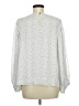 Vince Camuto 100% Polyester Silver Long Sleeve Blouse Size M - photo 2