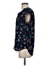 Daniel Rainn 100% Polyester Floral Blue Short Sleeve Blouse Size S - photo 5