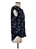 Daniel Rainn 100% Polyester Floral Blue Short Sleeve Blouse Size S - photo 4