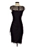 Xscape 100% Polyester Black Cocktail Dress Size 4 - photo 2