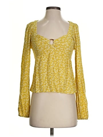 American Eagle Outfitters Long Sleeve Blouse (view 1)