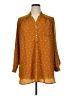 Fun2Fun 100% Polyester Orange 3/4 Sleeve Blouse Size 1X - photo 1