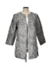 Travelers by Chico's Paisley Gray Coat Size Lg (2) - photo 1