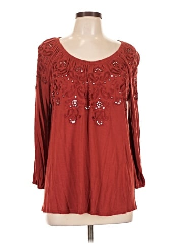 INC International Concepts Long Sleeve Blouse (view 1)
