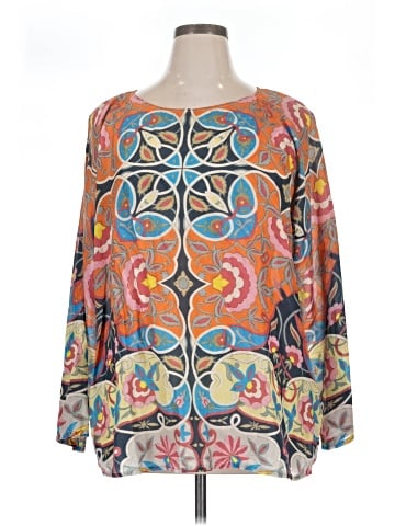 Johnny Was Long Sleeve Silk Top (view 1)