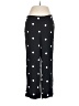Ann Taylor LOFT 100% Rayon Polka Dots Black Casual Pants Size M - photo 1