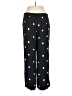 Ann Taylor LOFT 100% Rayon Polka Dots Black Casual Pants Size M - photo 2