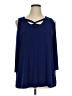 Slinky Brand Blue 3/4 Sleeve Top Size 1X - photo 1
