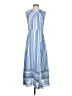 Milly Stripes Blue Casual Dress Size 4 - photo 1