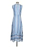 Milly Stripes Blue Casual Dress Size 4 - photo 2
