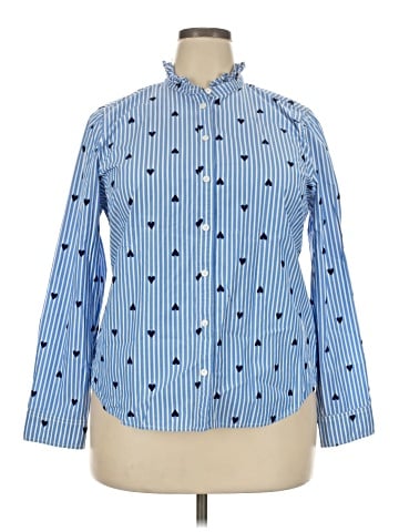 J.Crew Factory Store Long Sleeve Button-Down Shirt (view 1)