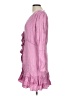 Elliatt Solid Pink Cocktail Dress Size L - photo 5