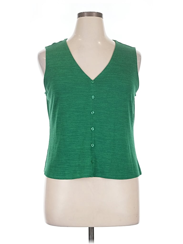 Pre-owned Lc Lauren Conrad Sleeveless Blouse In Green