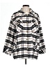 Kensie 100% Polyester Plaid White Coat Size L - photo 1