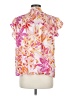 THML Pink Short Sleeve Blouse Size M - photo 2