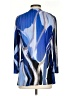 MING WANG Blue 3/4 Sleeve Blouse Size XS - photo 2
