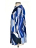 MING WANG Blue 3/4 Sleeve Blouse Size XS - photo 5