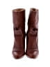 Salvatore Ferragamo Solid Brown Ankle Boots Size 6 (wide) - photo 2
