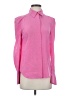 A.L.C. 100% Silk Solid Pink Long Sleeve Silk Top Size 0 - photo 1